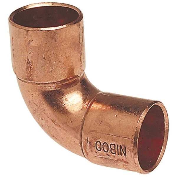 Nibco 5/8 in. Copper Fitting Cup x Cup 90 Degree Intermediate Radius Elbow Fitting I607I58